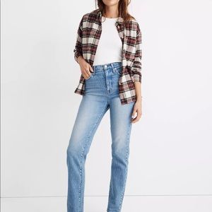 Size 25 Madewell High Rise Straight Leg Full Length Jean
